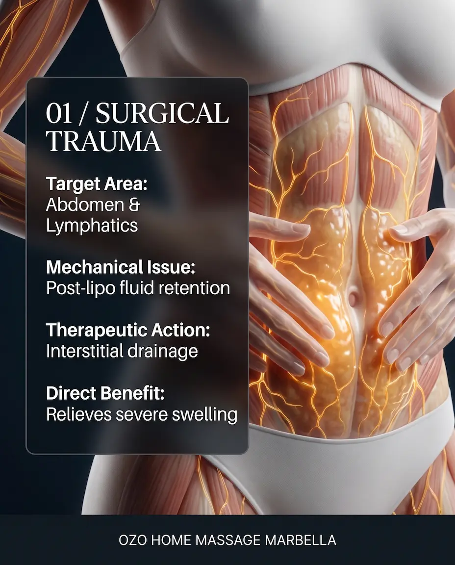 Post-operative lymphatic drainage marbella for cosmetic surgery