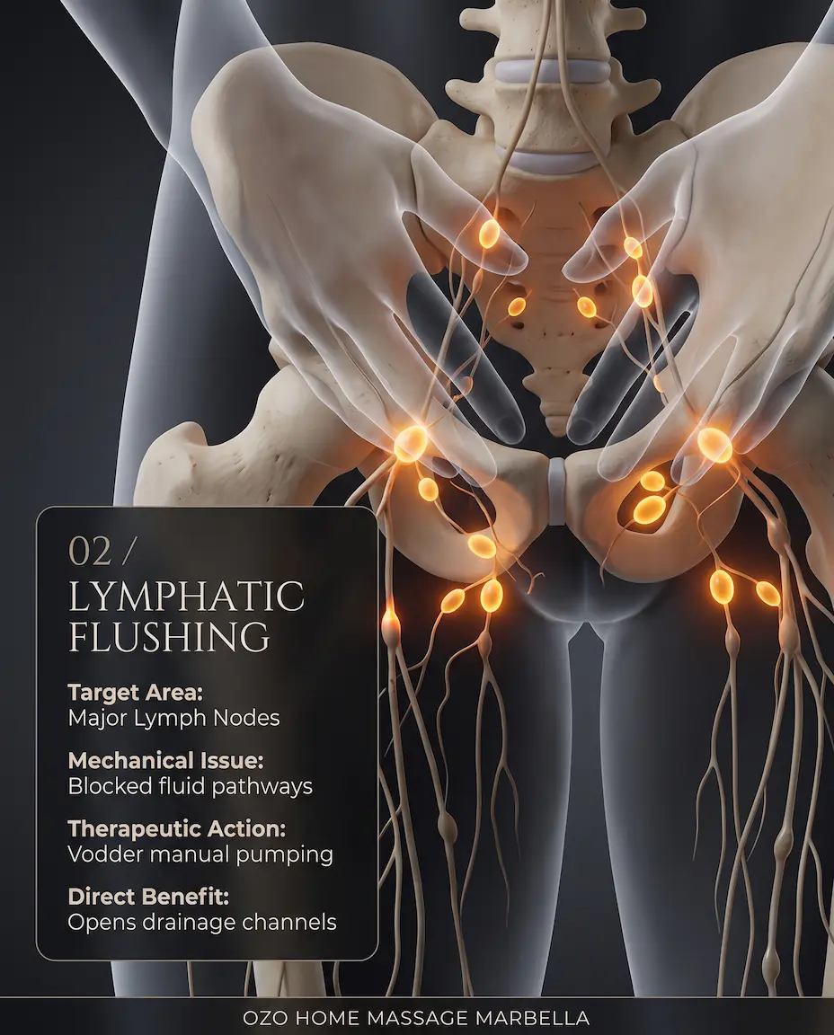 Vodder manual lymphatic drainage pumping technique