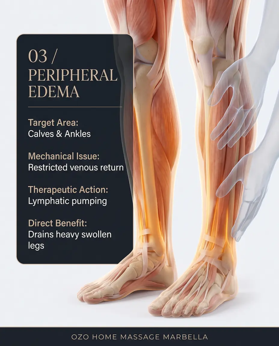 Lymphatic drainage for swollen legs during pregnancy marbella