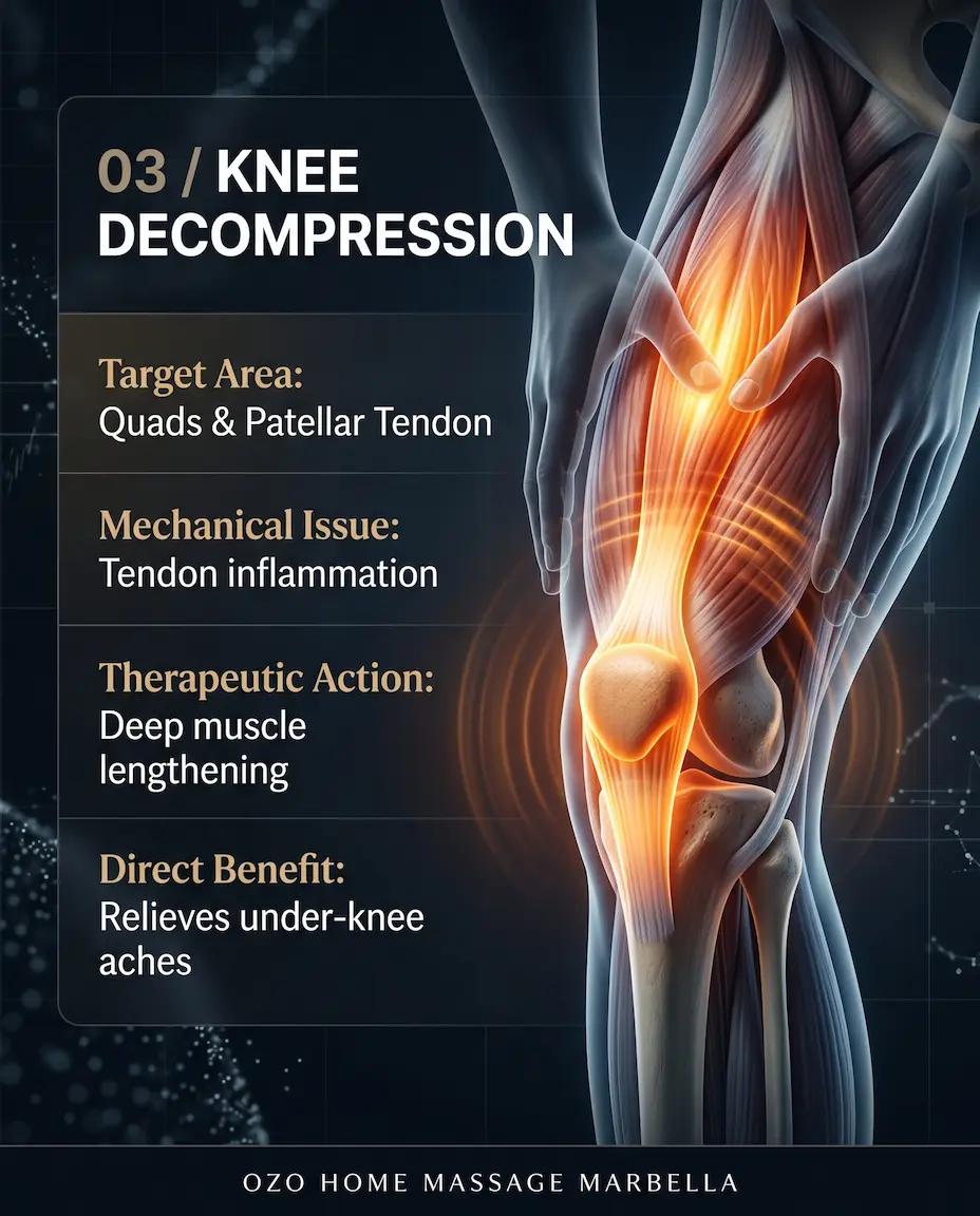 Sports massage for patellar tendinitis and knee pain