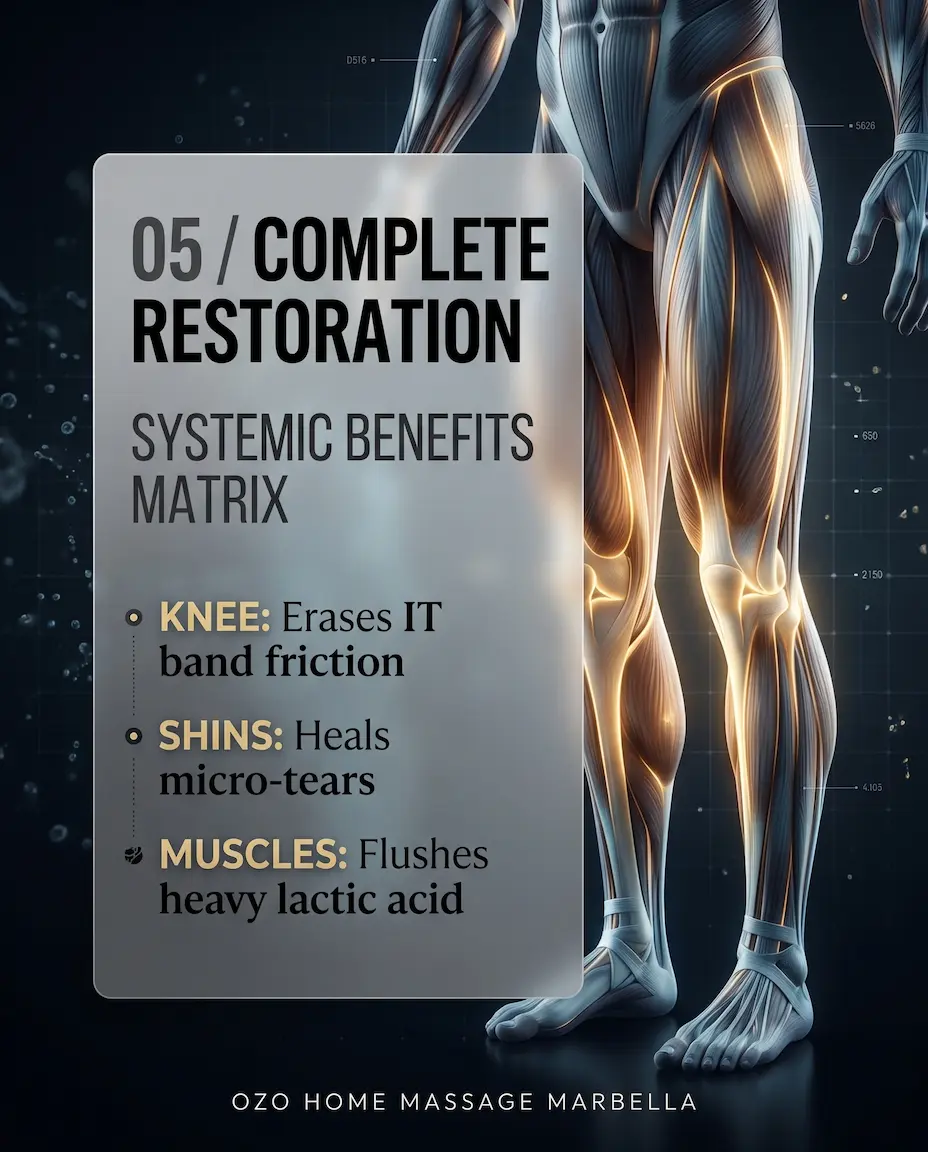Complete leg and knee biomechanical alignment for runners
