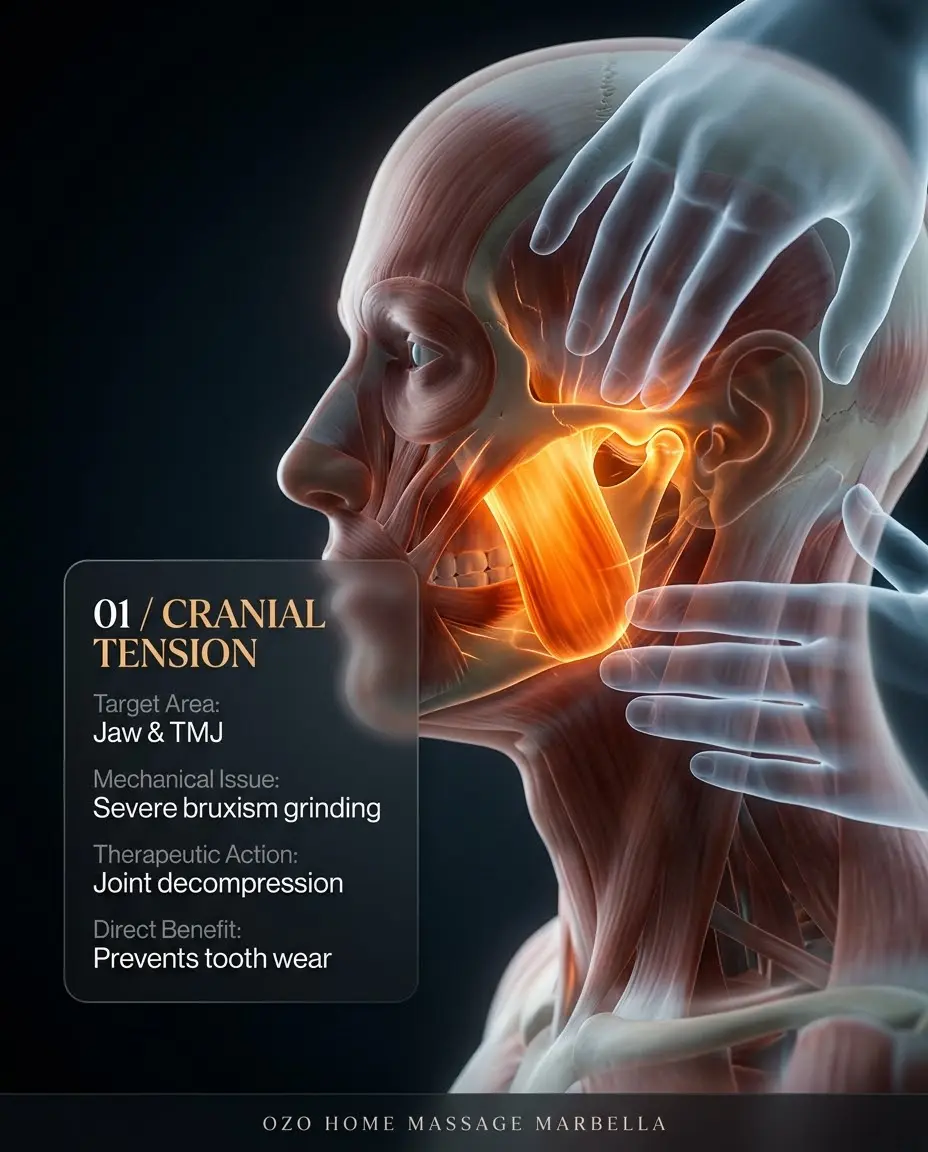 Head massage marbella tmj bruxism and migraine relief