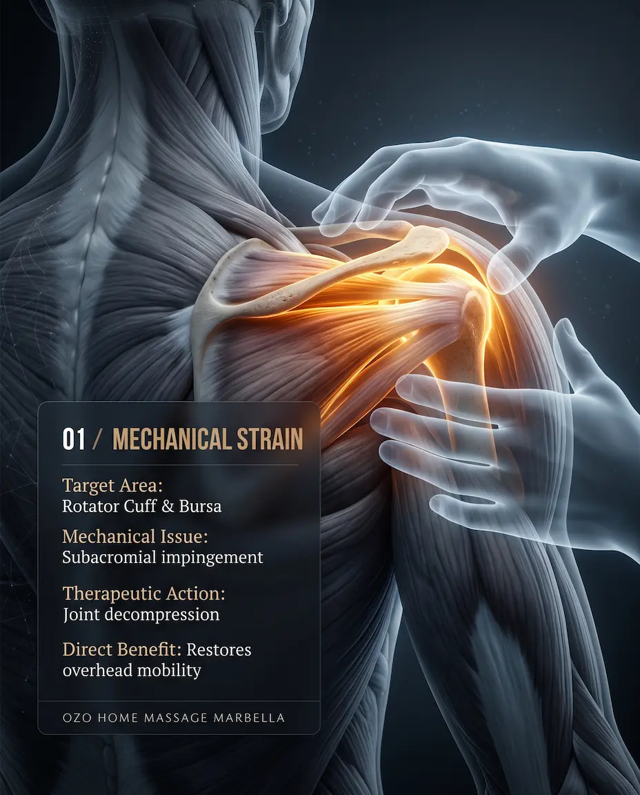 Shoulder massage marbella yachting and sailing recovery